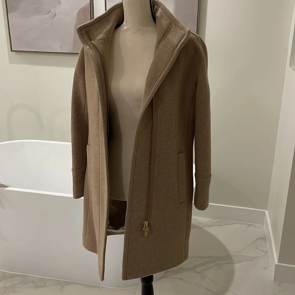 Practically new Jcrew beige coat - Picture 6 of 6